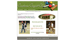 Desktop Screenshot of canberracroquet.org.au